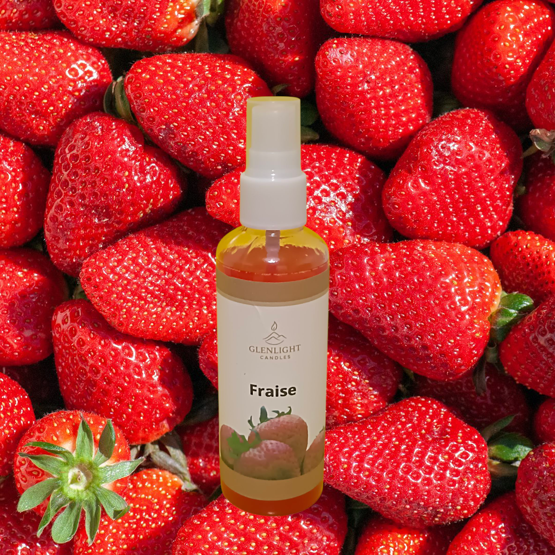 Spray d'ambiance et Textiles senteur Fraise