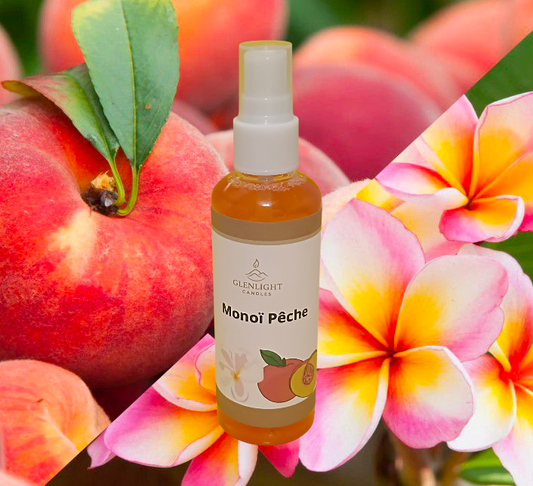 Spray d'ambiance et Textiles Monoï Pêche