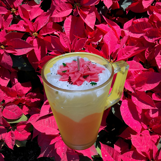 Bougie fleur de Noël