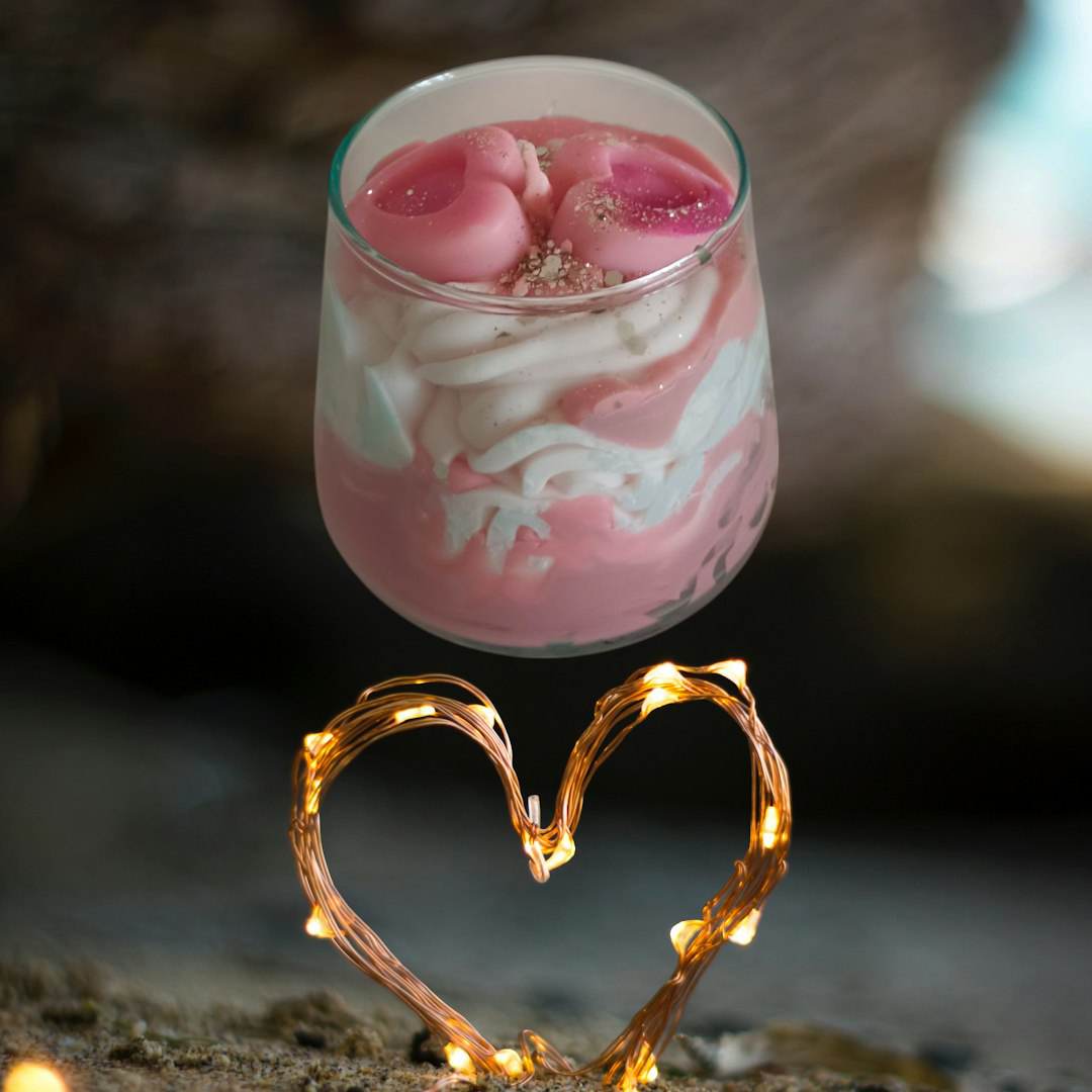 Bougie chantilly Love Forever