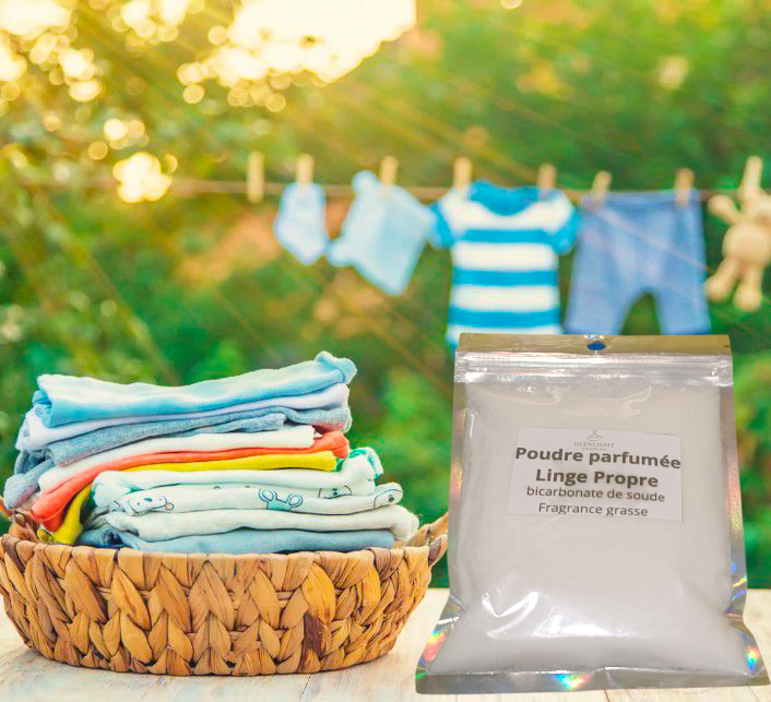 Poudre parfumée linge propre